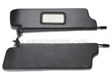 Lada Niva Sunvisor Stiff Kit With Mirror Black