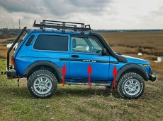 Lada Niva Body Trim Moulding Set Tuning 4x4 Urban Bronto 