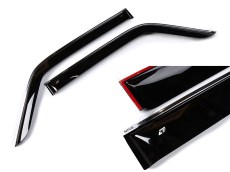 Lada Niva 3 Doors Window Wind Deflector Kit With a Chrome Stripe Cobra Tuning