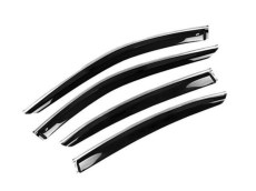 Lada Samara 2109 Window Wind Deflector Kit With a Chrome Stripe Cobra Tuning